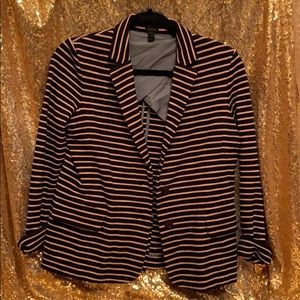 J Crew Maritime Striped Cotton Blazer